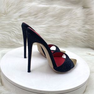 Strange Luxury Heel Sandalias Mujer Tacon Alto Trendy Slippers Mules <b>Shoes</b> Heels for Ladies 2025 - Product Image 6