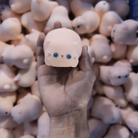 72 Designs Blocs en argile anti-stress ASMR, animaux croustillants et moelleux (canard, chat, chien, panda), balles à presser anti-stress