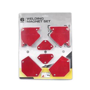 ที่จับงานเชื่อมแม่เหล็ก สีแดง ชุด 6 ชิ้น บรรจุในแผงพลาสติก 1.45 กก. - Product Image 1
