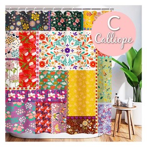 Élégance Coloré Boho <span class=keywords><strong>Salle</strong></span> <span class=keywords><strong>de</strong></span> <span class=keywords><strong>Bain</strong></span> Style Patchwork Tissu Rideaux <span class=keywords><strong>de</strong></span> Douche Bohème Folk Print Bath Decor - Product Image 4