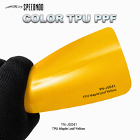 Film de protection de peinture SPEEDMOD couleur jaune feuille d'érable PPF 7,5 mil TPU auto-réparant, film de covering automobile à changement de couleur 1,52 m, vente en gros