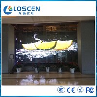 Rideau d'intérieur en verre led p3.91, panneaux de télévision publicitaire, affichage en maille, écran led transparent