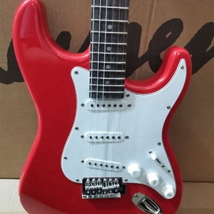 Straocaster-guitarra eléctrica para principiantes, instrumento musical prs, bobina única, color rojo, venta <span class=keywords><strong>directa</strong></span> de fábrica - Product Image 2