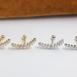 ต่างหูเพชร Xinfly 18K ทองคำแท้ เพชรเพาะเลี้ยงในห้องปฏิบัติการ แบบเกลียวหลัง ใส่สบาย ใช้ได้ทุกวัน เครื่องประดับคุณภาพสูง ของขวัญสำหรับผู้หญิง - Product Image 4