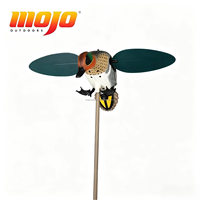 Décoy de chasse en plastique 3D MOJO Outdoors de qualité supérieure, alimenté par batterie, en forme de canard à ailes vertes, magnétique pour une utilisation facile