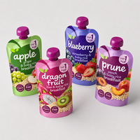 Sachet souple personnalisé YSH avec bec verseur, film plastique brillant laminé, pour emballage alimentaire pour bébés, idéal pour les supermarchés