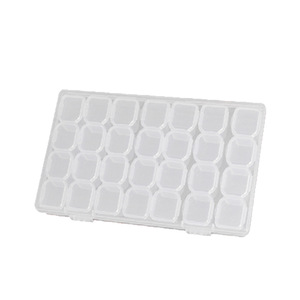 Transparent Jewelry Storage <b>Box</b> 28 Grids Plastic Compartment Organizer For Necklaces <b>Earrings</b> Beads Accessories - Product Image 2