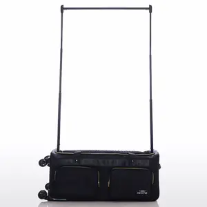 Free sample Pull-rod garment rack and foldable dance <b>bag</b> Telescopic Rod <b>Wheel</b> <b>Duffel</b> <b>Bags</b> with Garment Racks for Dance - Product Image 6