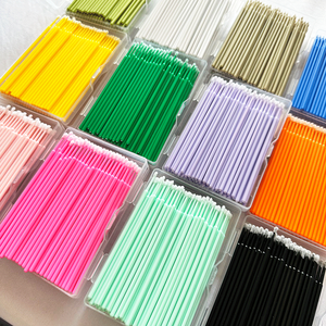 Spazzole Microfibra Monouso Rosa Colorate all'Ingrosso, 100 Pezzi, per Applicazione Extension Ciglia - Product Image 3