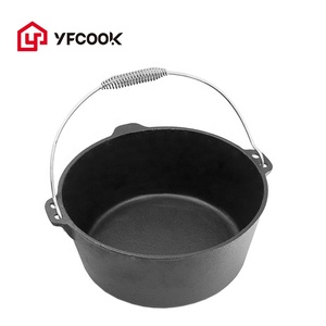 Top vente 21/25/31/37/50CM Camping extérieur marmite pré-assaisonné <span class=keywords><strong>en</strong></span> <span class=keywords><strong>fonte</strong></span> four hollandais avec couvercle - Product Image 4