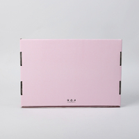 Boîte cadeau rose avec impression de logo personnalisé Boîte d'expédition postale en carton ondulé avec impression de colis postal