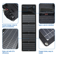 Panneaux solaires portables pliables mono USB haute efficacité 21W 28W 40W 60W 100W 200W 300W 400W étanches en PVC 600D pour camping