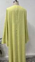 couleur pure OEM/ODM pour femmes musulmanes fabriquées en Chine Abaya de Dubaï American Simple Open Design Loose Size