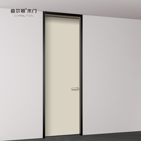 Portes intérieures en bois massif, peinture à base d'eau, porte en bois et aluminium, portes en bois résistantes à l'humidité, décoration minimaliste pour chambre d'hôtel