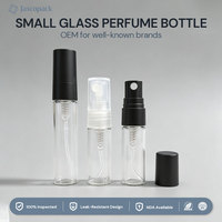 Mini flacon de parfum rechargeable de 5 ml, 10 ml, vaporisateur, tube de test de parfum de 2 ml, flacons d'échantillons de parfum en verre