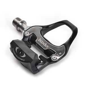 Pedales de ciclismo de carretera Bodun con autobloqueo, de aleación de magnesio y aluminio, color negro, ligeros, para bicicletas de carretera. - Product Image 1