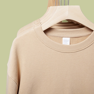 Logo personnalisé 400G poids lourd 100% coton sweat-shirt éponge française goutte épaule ras du cou sweats - Product Image 3