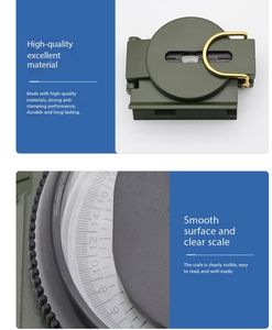 Brújula DF727 K4580 de Alta Precisión, Brújula Americana Multifuncional para Exteriores - Product Image 6