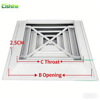 Diffuseur de plafond moderne en alliage d'aluminium blanc et grille d'aération pour climatiseur, durable, pour la maison, le salon et la chambre à coucher