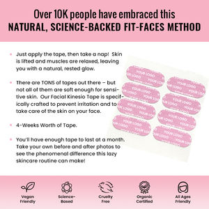 Etiqueta privada antiarrugas cara ojo cuello cinta de elevación parches antiarrugas cinta de elevación antiarrugas - Product Image 5