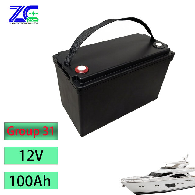 Low Price Factory Price Group 31 12v 100AH Lifepo4 Lithium Iron Battery for Deep Cycle Marine Battery Boat Battery