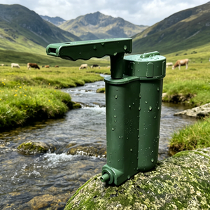 Filtre à eau portable <span class=keywords><strong>1L</strong></span> avec filtration super forte pour randonnée en plein air camping toutes saisons utilisation d'urgence - Product Image 1