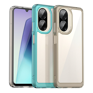 2 en 1 Transparent Exquisite Phone Case pour Redmi A5 4G/A1/A1 +/A2/A2 +/A3/A3X Independent Metal Button Anti Drop Protection Cover - Product Image 3