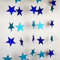 Guirlande d'étoiles colorées, décoration suspendue pour la maternelle, fête d'anniversaire des enfants
