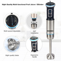 RESONKO Mixeur-Blender Hachoir Électrique Portable Multifonctionnel 1000W en Acier Inoxydable avec Moteur CC en Cuivre pour Fruits et Usage Domestique