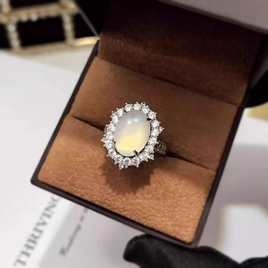 Élégant <span class=keywords><strong>Noble</strong></span> Ivoire Pierre Anneau À La Mode Micro Pavé <span class=keywords><strong>Opale</strong></span> Zircon Grand Pigeon Oeuf De Fiançailles De Mariage Cuivre Bijoux Anneaux À La Mode - Product Image 6