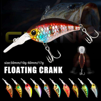 Leurre de pêche haut de gamme en gros, 50mm 60mm, petit crankbait minnow coulant à longue queue