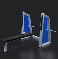 Banc plat en acier Q235 pour musculation, équipement de fitness commercial pour la musculation et l'entraînement en force