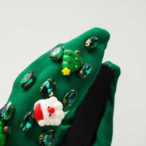 กิ๊บติดผมไข่มุกประดับด้วยลูกปัดพลอยเทียม7สีสุดหรูสำหรับสตรีสำหรับชุดแนวเทศกาลคริสต์มาส - Product Image 6