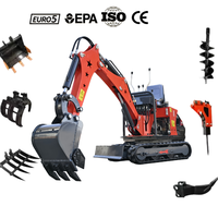 SDLOT Livraison Gratuite Mini-Excavatrice 1 Tonne 2 Tonnes 3 Tonnes Moteur Cat CE EURO5 EPA pour Jardin
