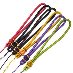 Hot Sale Factory Wholesale Hand Knitted Wristlet Silk Thread Knot Cord Phone <b>Lanyard</b> - Product Image 3