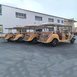 Vente en gros usine – Voiture électrique vintage dorée à 5+1 rangées, grande capacité, design unique de haute qualité, prix abordable - Product Image 6