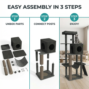 豪华环保圣诞猫塔多层剑麻抓板猫屋室内大型猫窝毛绒柔软 - Product Image 4