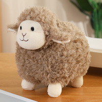 Porte-clés en peluche mouton super doux en coton PP pour mariage, petit modèle