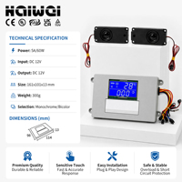 Vente en gros usine – Interrupteur tactile intelligent 4 boutons pour miroir, variateur d'intensité 12V 5A 60W avec affichage LCD de l'heure et de la température, anti-buée, OEM
