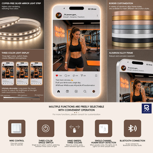 Espejo LED Creativo con Forma de Teléfono Inteligente, Estilo Instagram, Retroiluminado, para Salón de Belleza, Decoración de Boutique, Venta al Por Mayor - Product Image 2