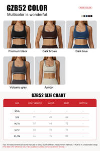 Reggiseni sportivi Racerback biancheria intima con imbottiture ad alto impatto canottiere atletiche per gilet ad alta compressione ad asciugatura rapida reggiseno Yoga antiurto - Product Image 2