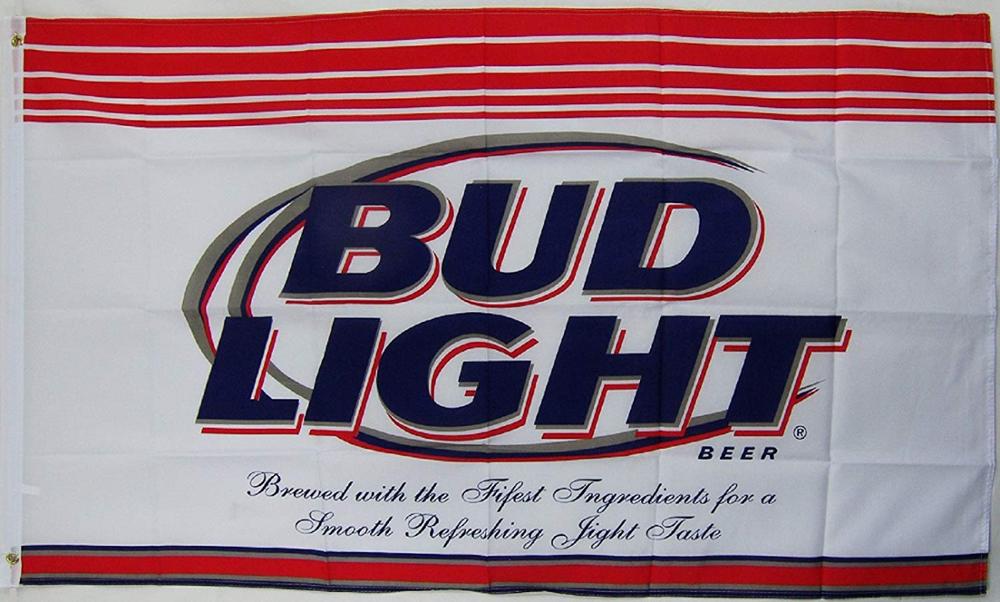 Bud Light cerveza bandera