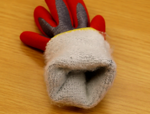 NMSAFETY su geçirmez ANSI A4 kesim D kesim dayanıklı HPPE akrilik termal özelleştirilmiş kırmızı nitril kaplı sıcak kış iş eldivenleri - Product Image 4