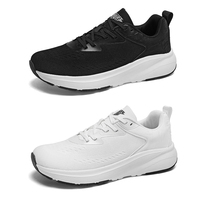 Chaussures de marche pour femmes en maille respirante avec semelle EVA légère, et baskets décontractées blanches pour hommes – Vente en gros et OEM