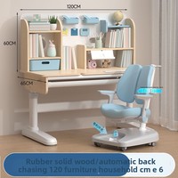 Ensemble bureau et chaise d'étude en bois massif, design moderne pour les élèves du primaire, bureau d'étude pour enfants