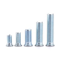 Vis de fixation auto-serrantes en acier au carbone zingué classe 8, métriques M6 (pouces/métriques), pour panneaux et plaques de rivetage