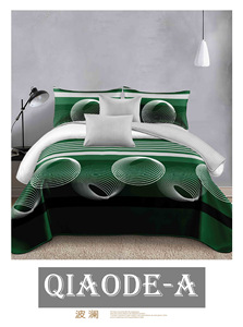 Bán Buôn 90G Vải Mài Mòn Sợi Nhỏ 4-Mảnh Bộ Đồ Giường Set New Cross-Biên Giới Hình Học In Thiết Kế Tùy Chỉnh Cho Nước Ngoài - Product Image 5