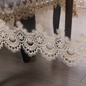 Haute qualité marocain Pvc Table chiffons imperméables Transparent Cutwork dentelle fleurs décoration tissu personnalisé salle à manger Restaurant - Product Image 2
