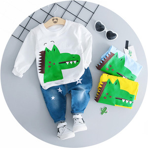 Vêtements en gros : Tissus, collants et ensembles de t-shirts en coton fabriqués en Inde pour bébés garçons, avec jeans - Aliexpress UK - Product Image 5