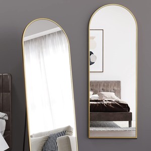 Specchio da pavimento a corpo intero di lusso leggero specchio da camera tridimensionale da parete per dormitorio delle ragazze - Product Image 4